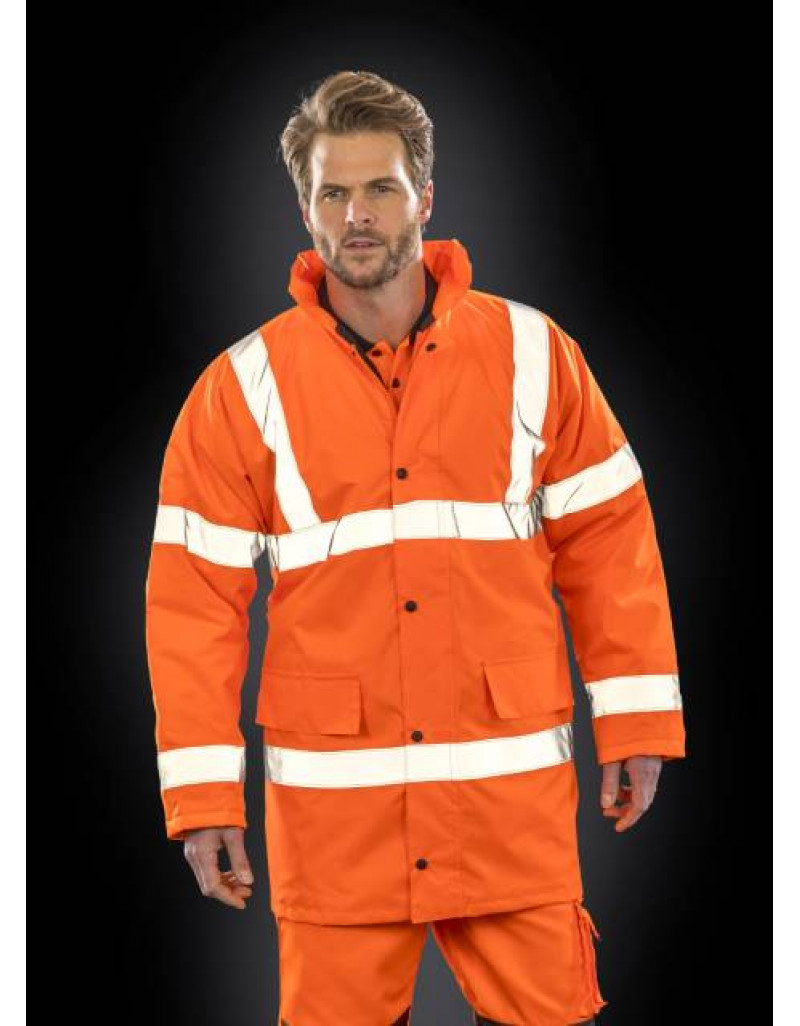 Jachetă de lucru fosforescentă Parka EN ISO 20471:2013